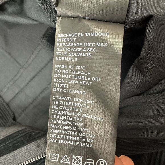 The Kooples Womens Ribbed Velvet Pants Party Evening Wide Black Size 32 READ - Picture 12 of 14